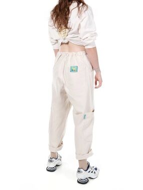 MEALS Forager Unisex Pants in Flour 100% Cotton Made in USA Size S/M VGUC